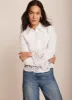 White Cut Out Detail Cropped Shirt sold by Mint Velvet