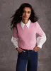 Pink Wool Blend Knit Top sold by Mint Velvet