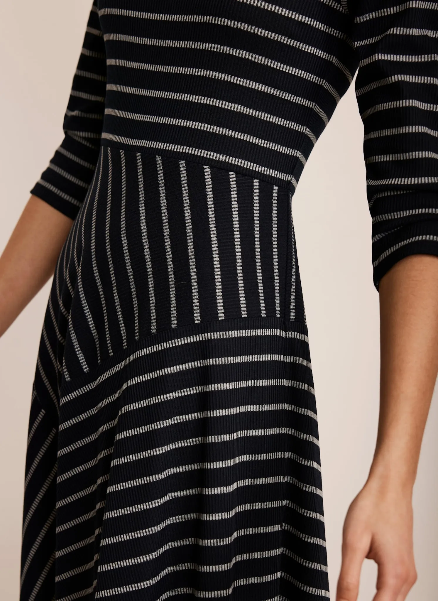 Navy Striped Midi Dress sold by Mint Velvet product image thumbnail 4