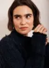 Navy Cotton Blend Boucle Knit Jacket sold by Mint Velvet