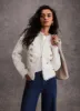 Cream Boucle Military Jacket sold by Mint Velvet
