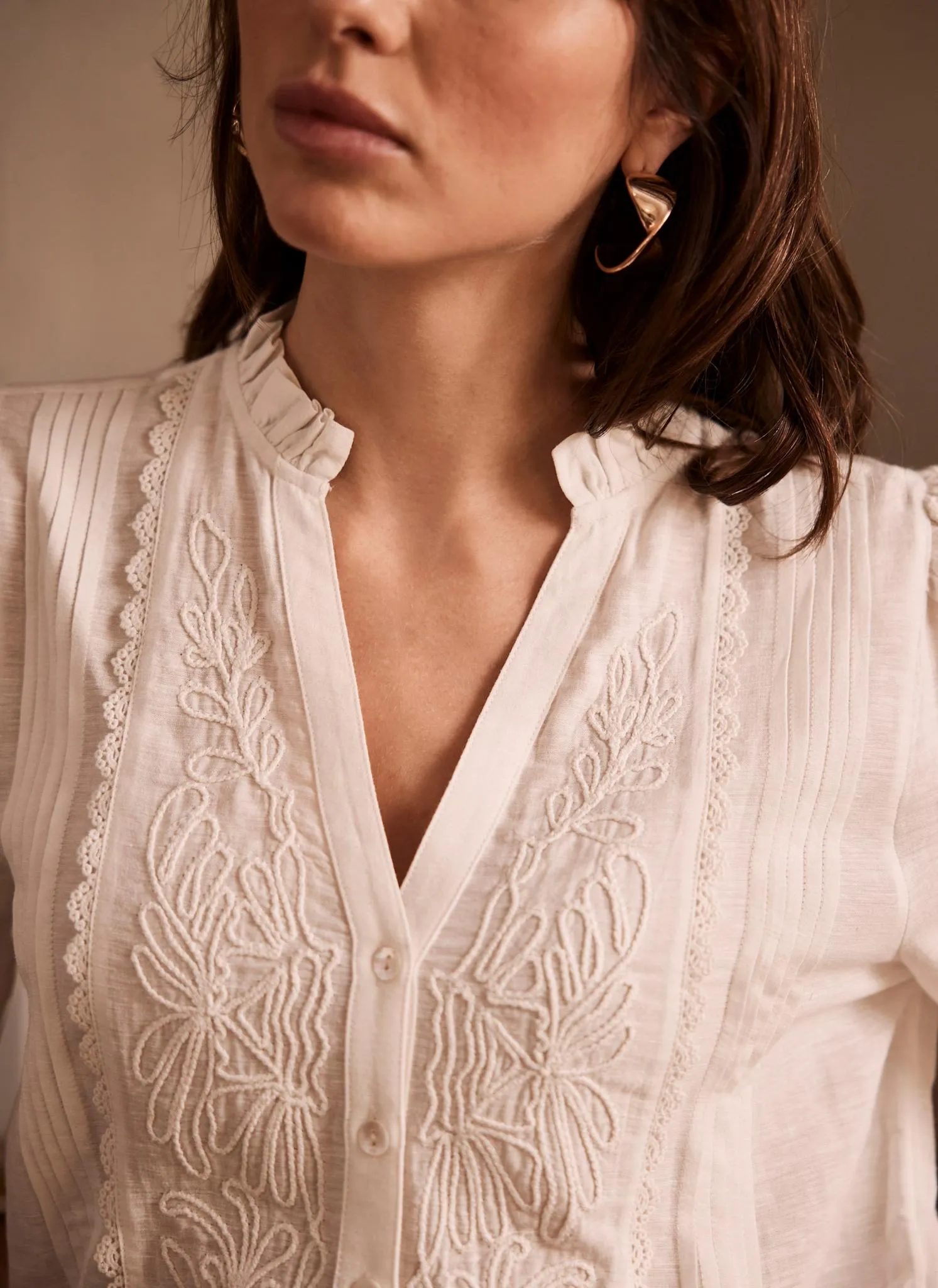 White Embroidered Blouse sold by Mint Velvet product image thumbnail 4