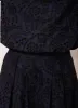 Navy Broderie Midi Skirt sold by Mint Velvet