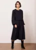 Navy Broderie Midi Skirt sold by Mint Velvet