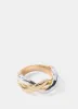 Mixed Metal Twisted Ring sold by Mint Velvet