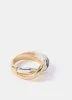Mixed Metal Twisted Ring sold by Mint Velvet