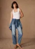 Mid Indigo Relaxed Tapered Boyfriend Jeans sold by Mint Velvet