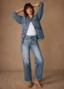Mid Indigo Relaxed Tapered Boyfriend Jeans sold by Mint Velvet