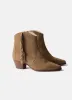 Frankie Neutral Suede Fringe Ankle Boots sold by Mint Velvet