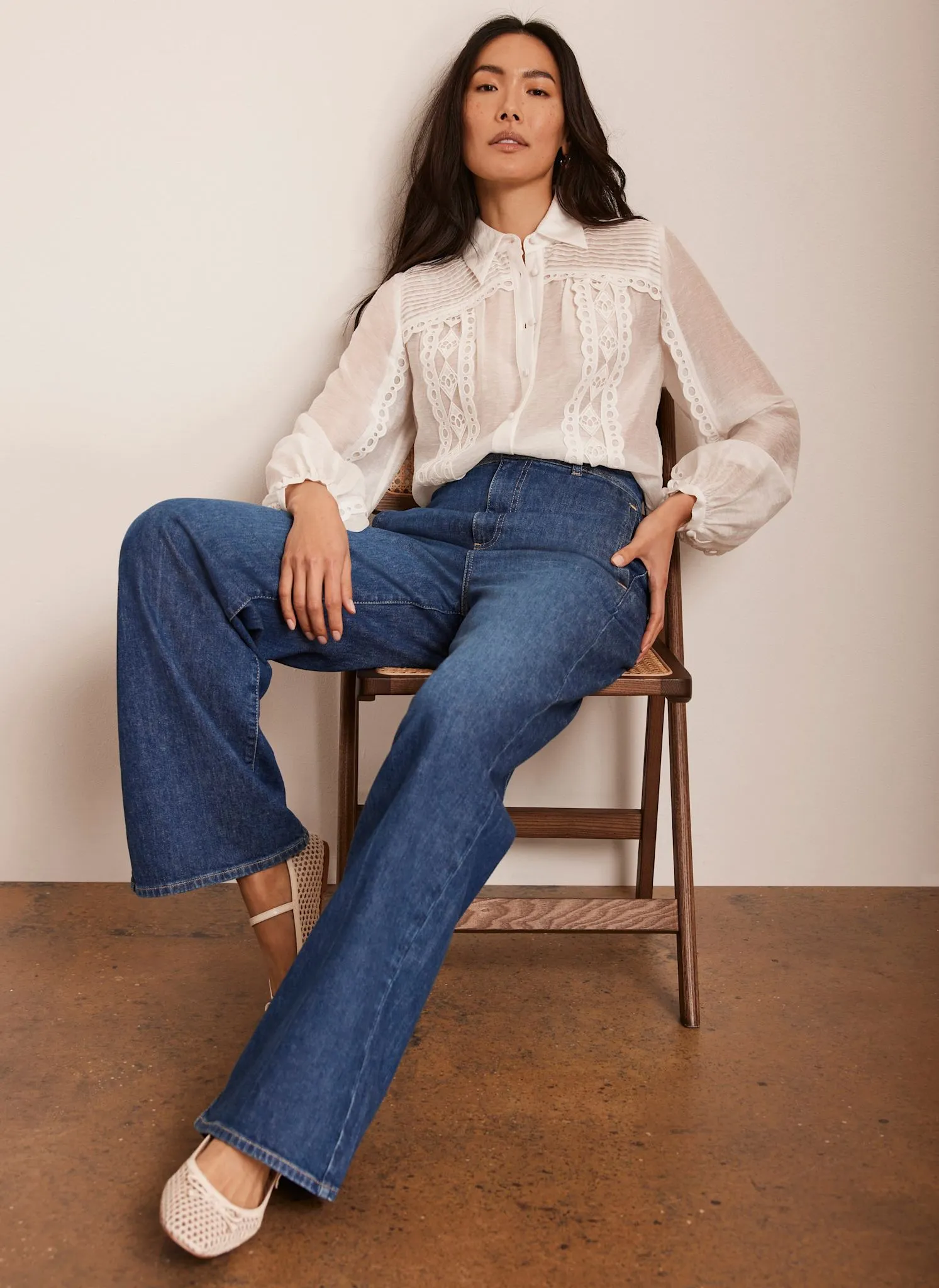 White Trim Detail Shirt sold by Mint Velvet product image thumbnail 5
