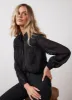 Black Trim Detail Shirt sold by Mint Velvet