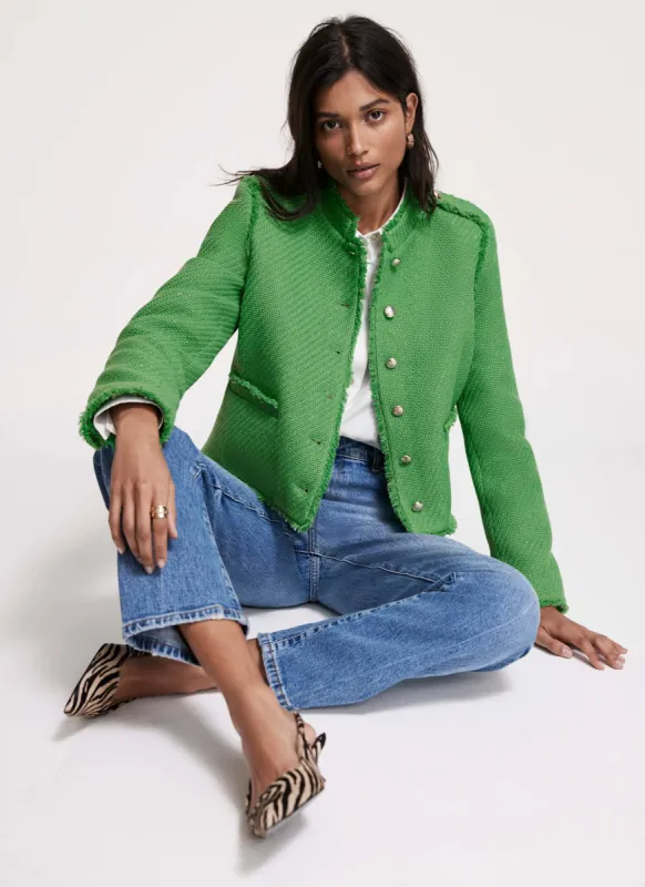 Green Boucle Jacket sold by Mint Velvet