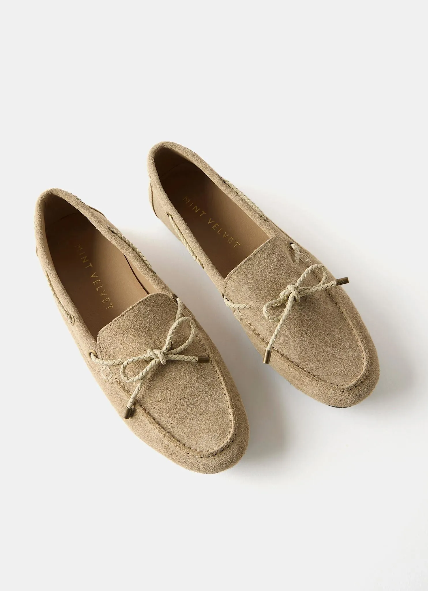 Sally Neutral Suede Deck Shoes sold by Mint Velvet product image thumbnail 3