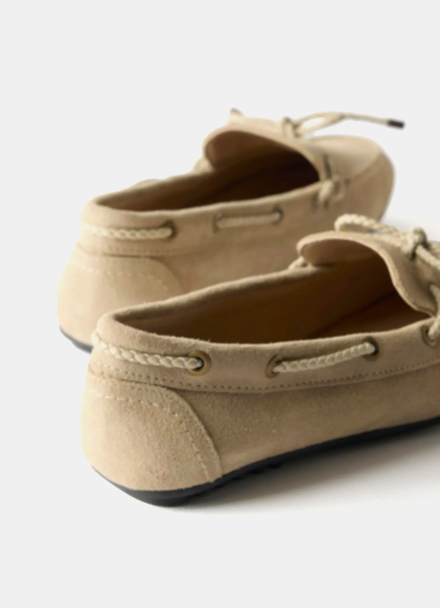 Sally Neutral Suede Deck Shoes sold by Mint Velvet product image thumbnail 4