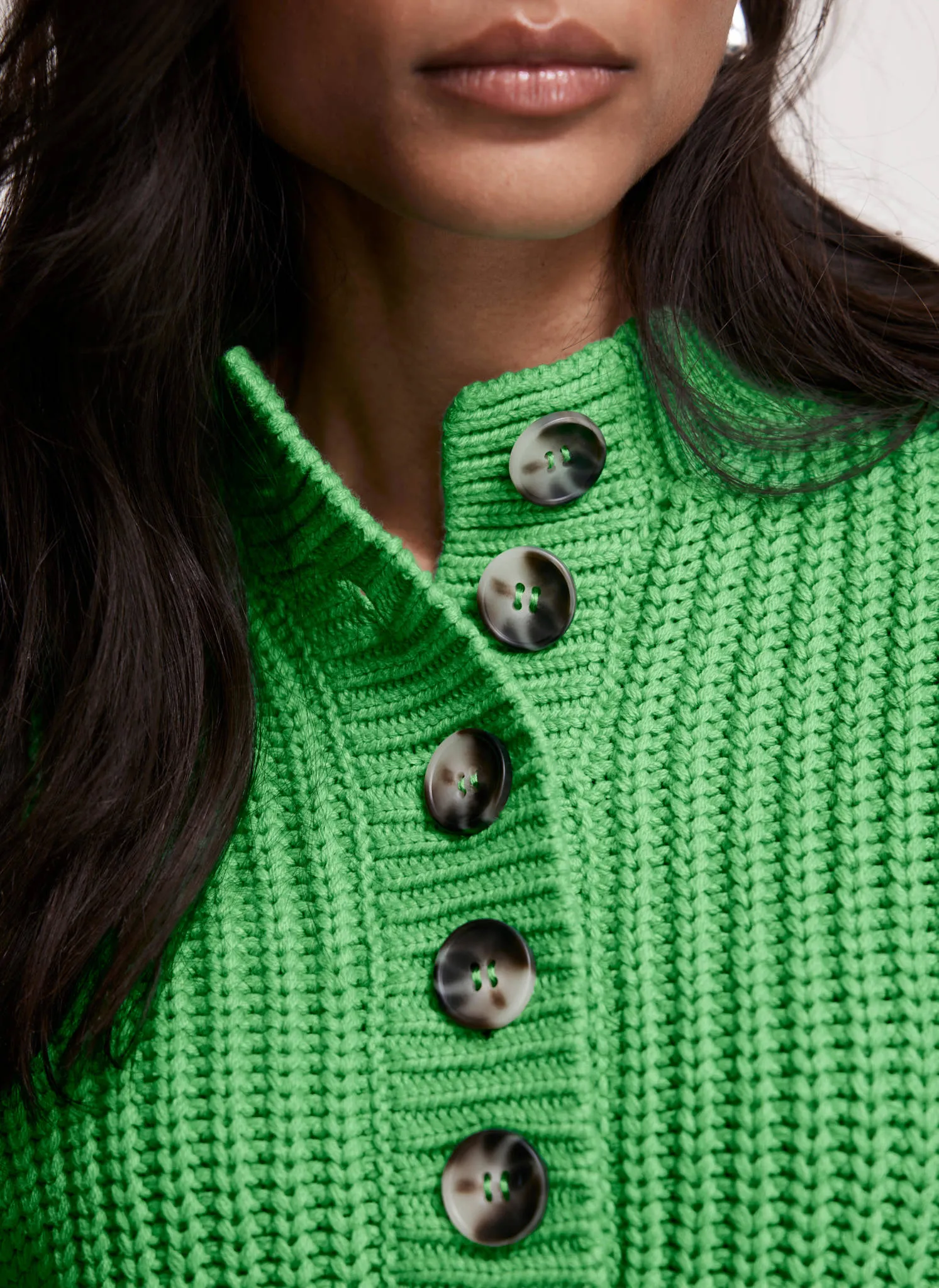 Green Button Detail Jumper sold by Mint Velvet product image thumbnail 3