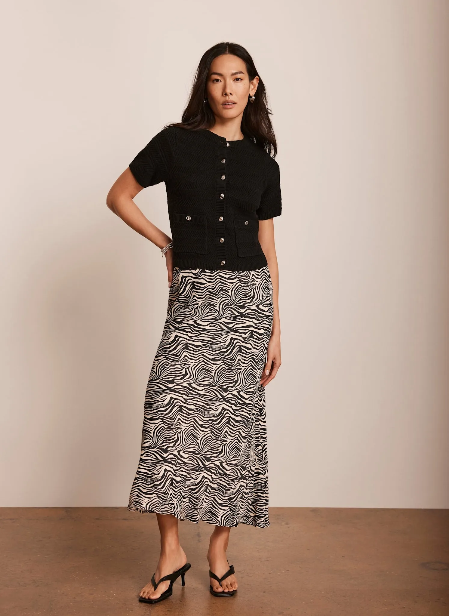 Black Cotton Blend Cardigan sold by Mint Velvet product image thumbnail 4