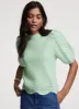 Green Stitch Sleeve Knit Top sold by Mint Velvet