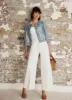 Indigo Puff Sleeve Denim Jacket sold by Mint Velvet
