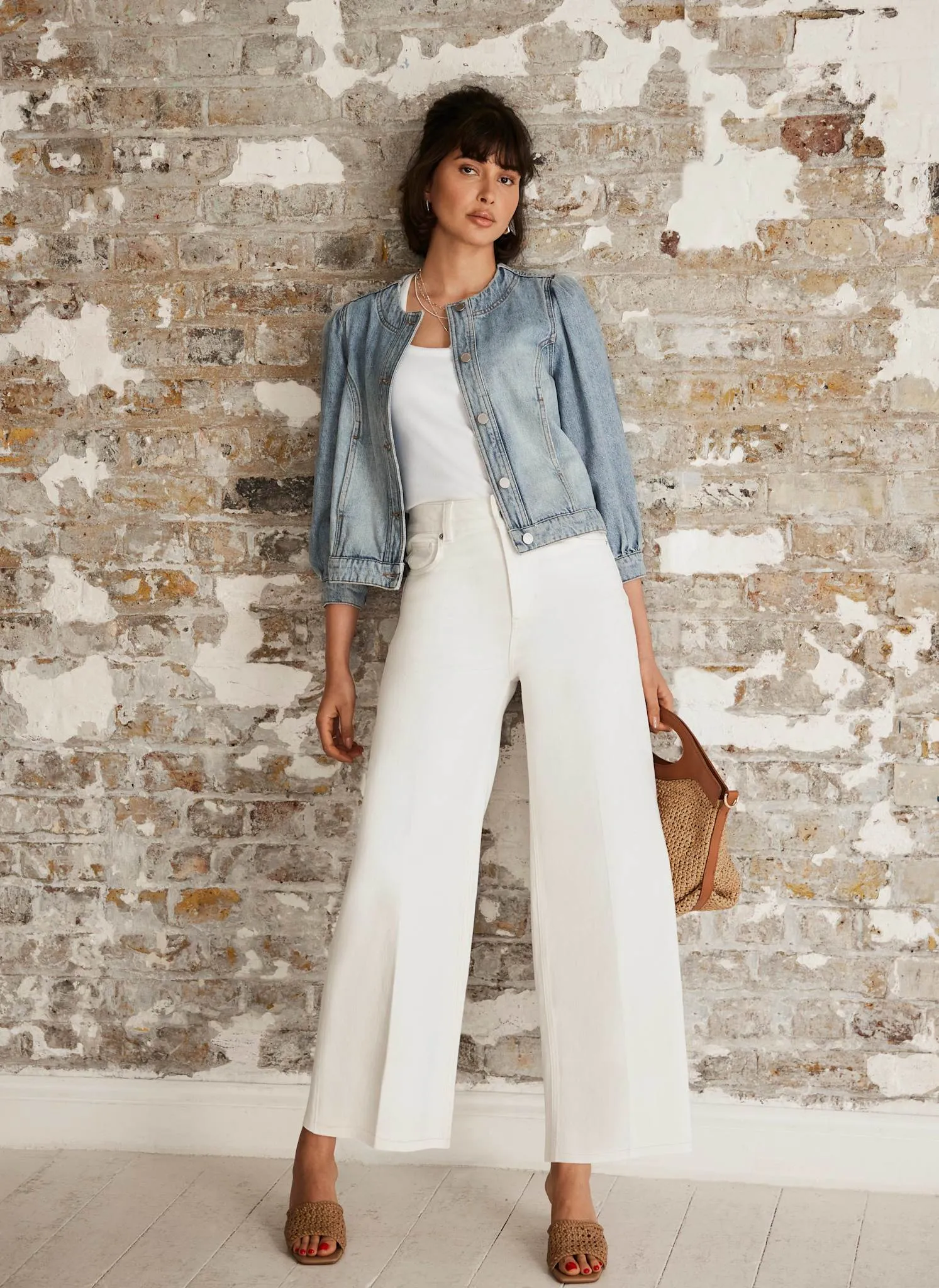 Indigo Puff Sleeve Denim Jacket sold by Mint Velvet product image thumbnail 2