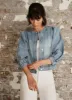 Indigo Puff Sleeve Denim Jacket sold by Mint Velvet