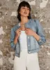 Indigo Puff Sleeve Denim Jacket sold by Mint Velvet