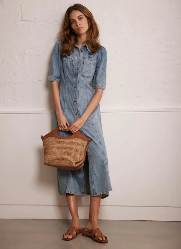 Blue Denim Midi Shirt Dress sold by Mint Velvet
