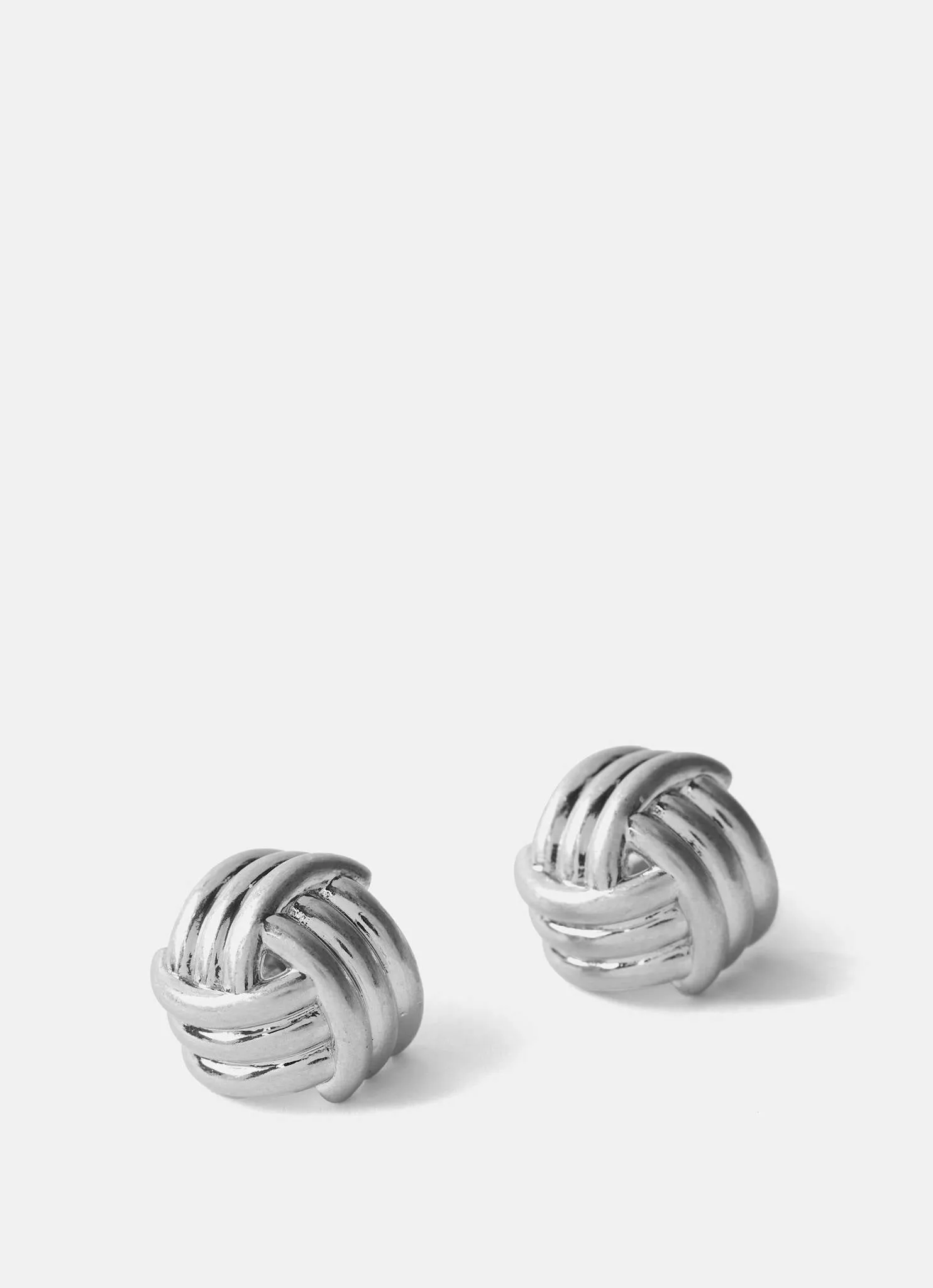 Silver Tone Knot Stud Earrings sold by Mint Velvet