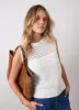 Cream Cotton Knit Top sold by Mint Velvet