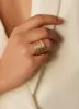 Gold Tone Hammered Ring sold by Mint Velvet