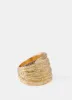 Gold Tone Hammered Ring sold by Mint Velvet