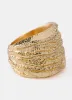 Gold Tone Hammered Ring sold by Mint Velvet