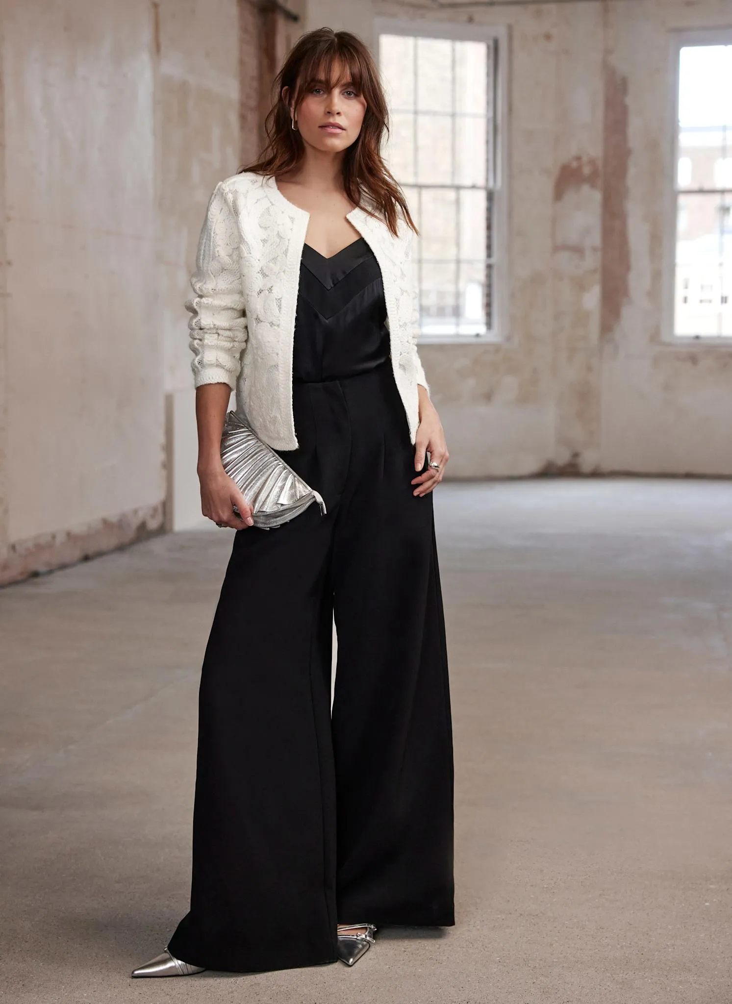 Cream Lace Knit Jacket sold by Mint Velvet product image thumbnail 3