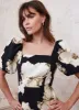 Black Floral Print Midi Dress sold by Mint Velvet