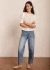 White Ruffle Trim Cotton Top sold by Mint Velvet