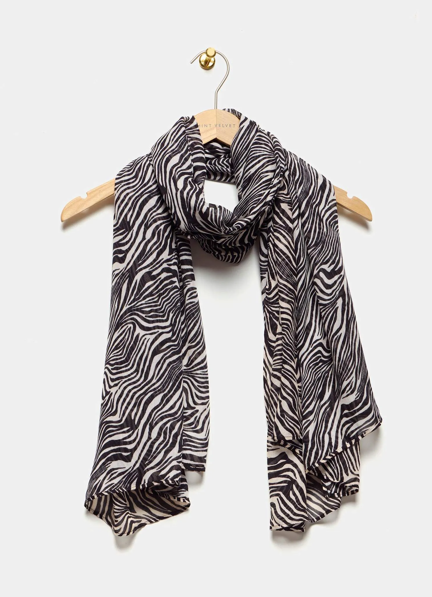 Zebra Print Lightweight Scarf sold by Mint Velvet