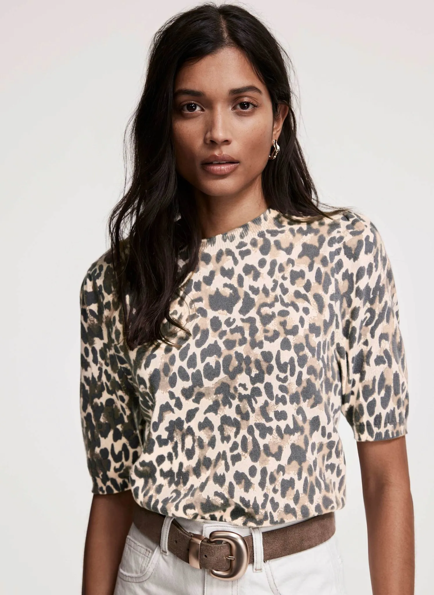 Leopard Print Knit Top sold by Mint Velvet product image thumbnail 2