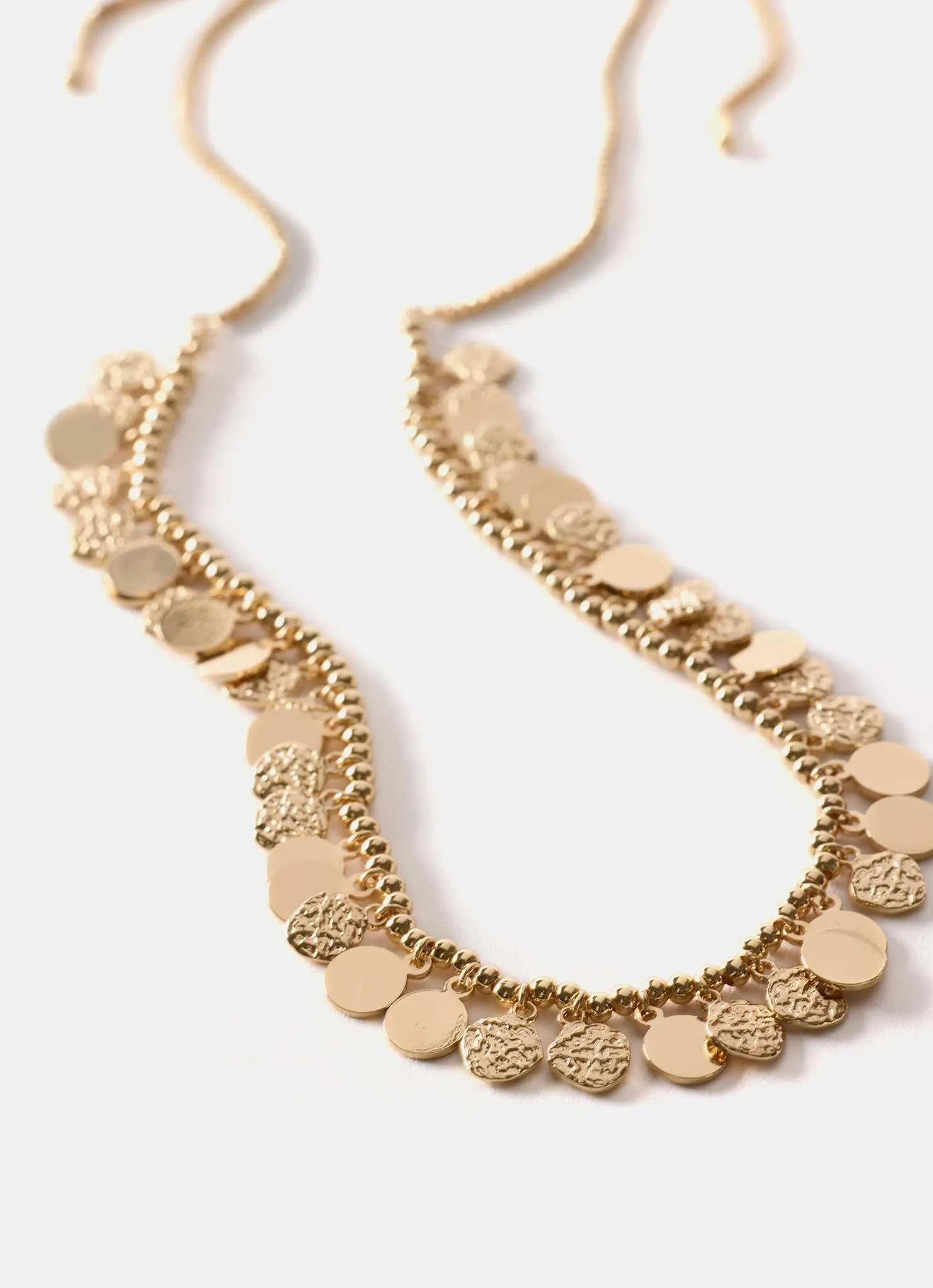 Gold Tone Disc Necklace sold by Mint Velvet product image thumbnail 3