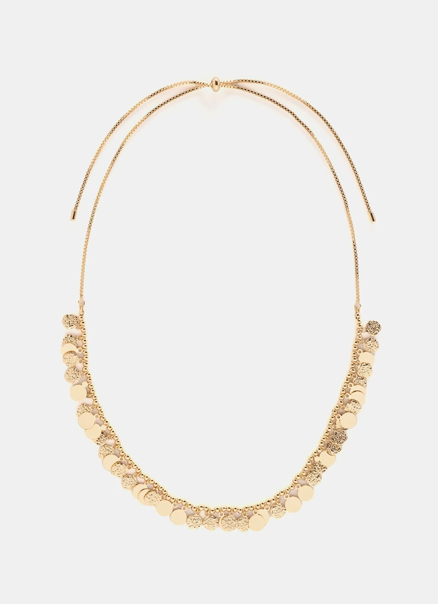 Gold Tone Disc Necklace sold by Mint Velvet