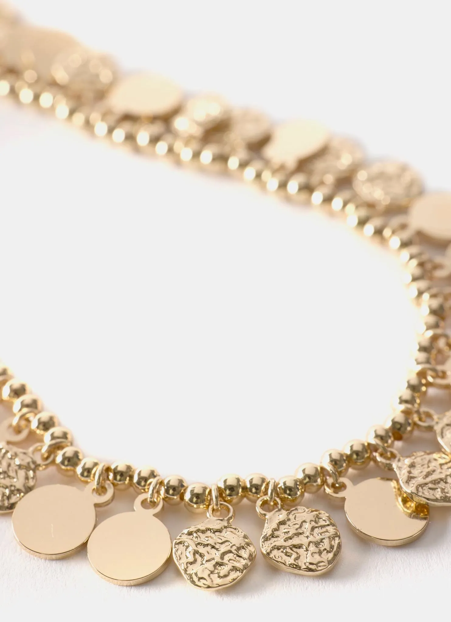 Gold Tone Disc Necklace sold by Mint Velvet product image thumbnail 4