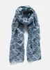Blue Printed Lightweight Scarf sold by Mint Velvet