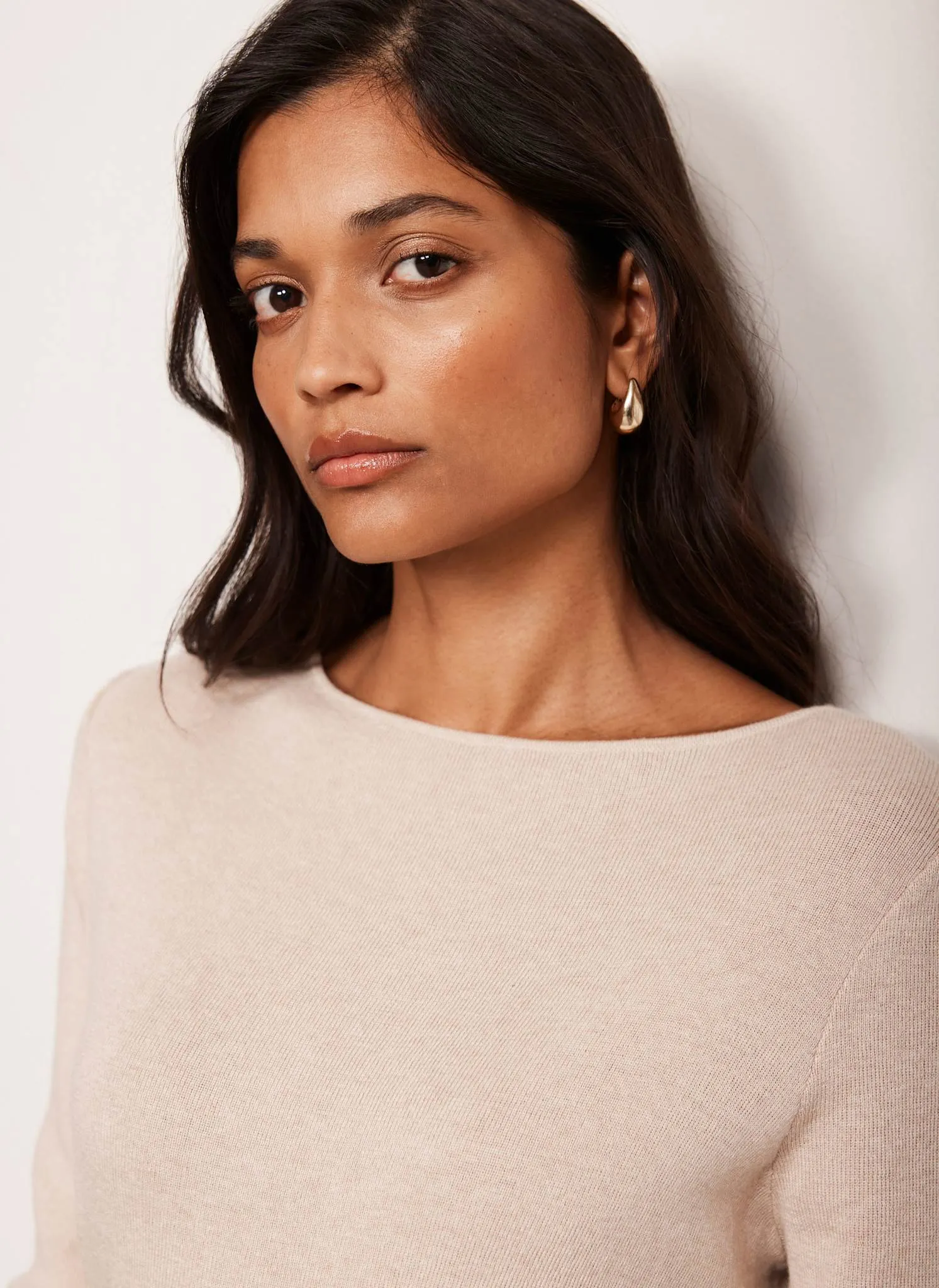 Neutral Button Detail Top sold by Mint Velvet product image thumbnail 4