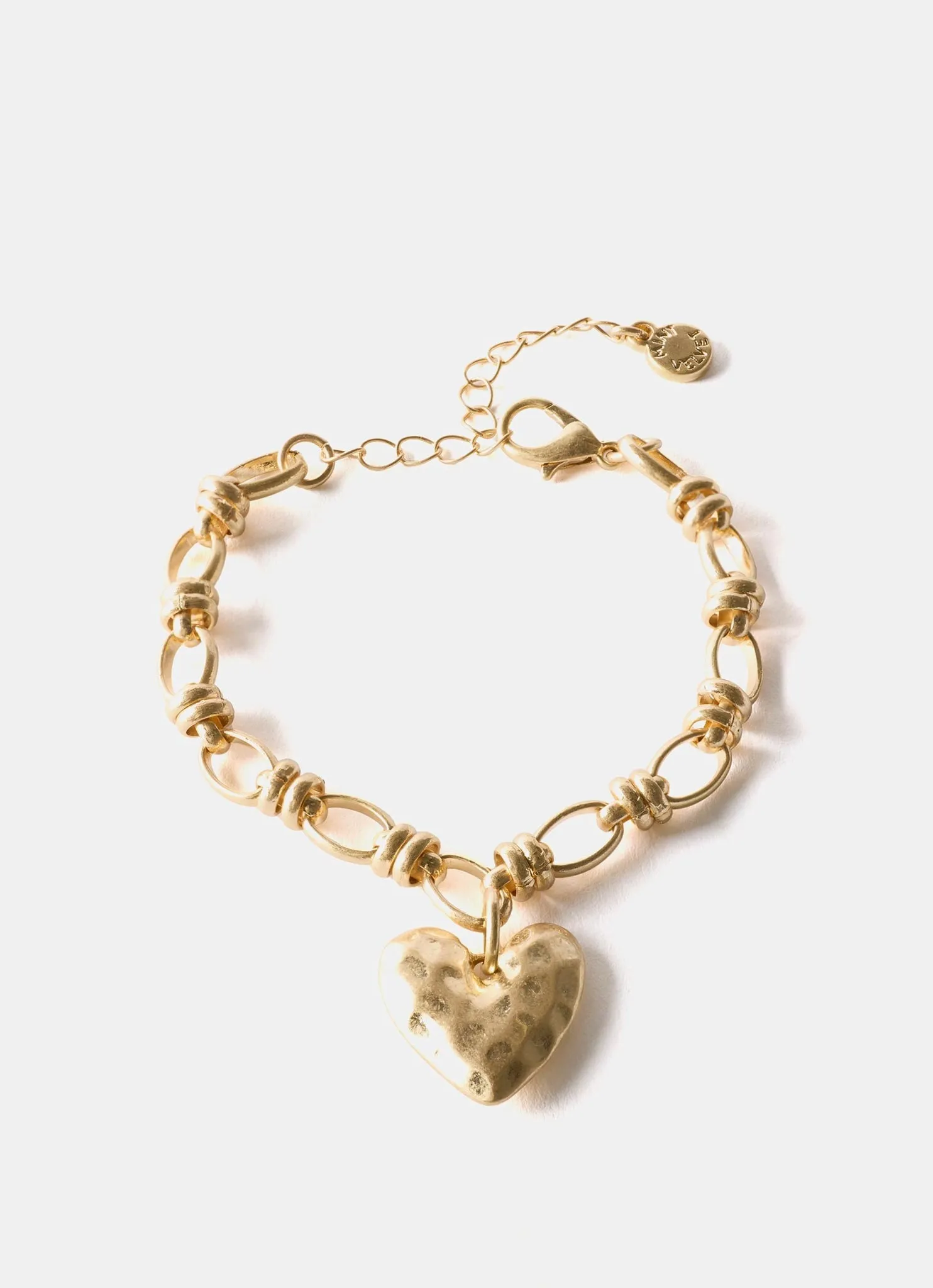 Gold Tone Heart Charm Bracelet sold by Mint Velvet product image thumbnail 2