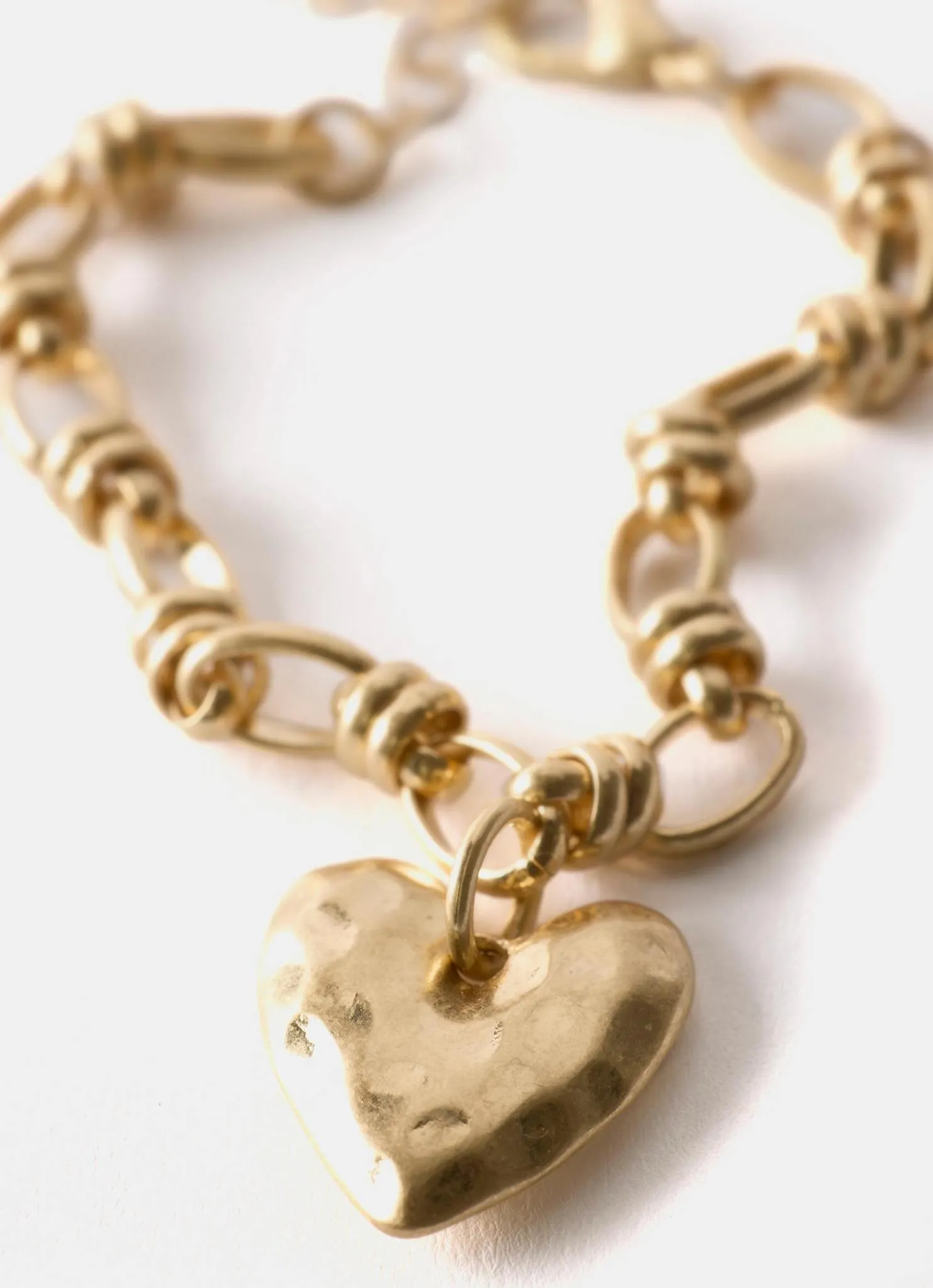 Gold Tone Heart Charm Bracelet sold by Mint Velvet product image thumbnail 3