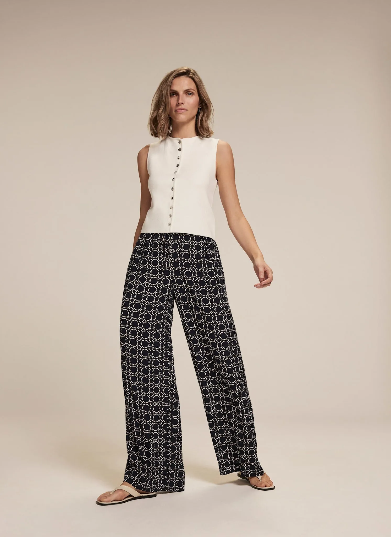 White Knitted Waistcoat sold by Mint Velvet