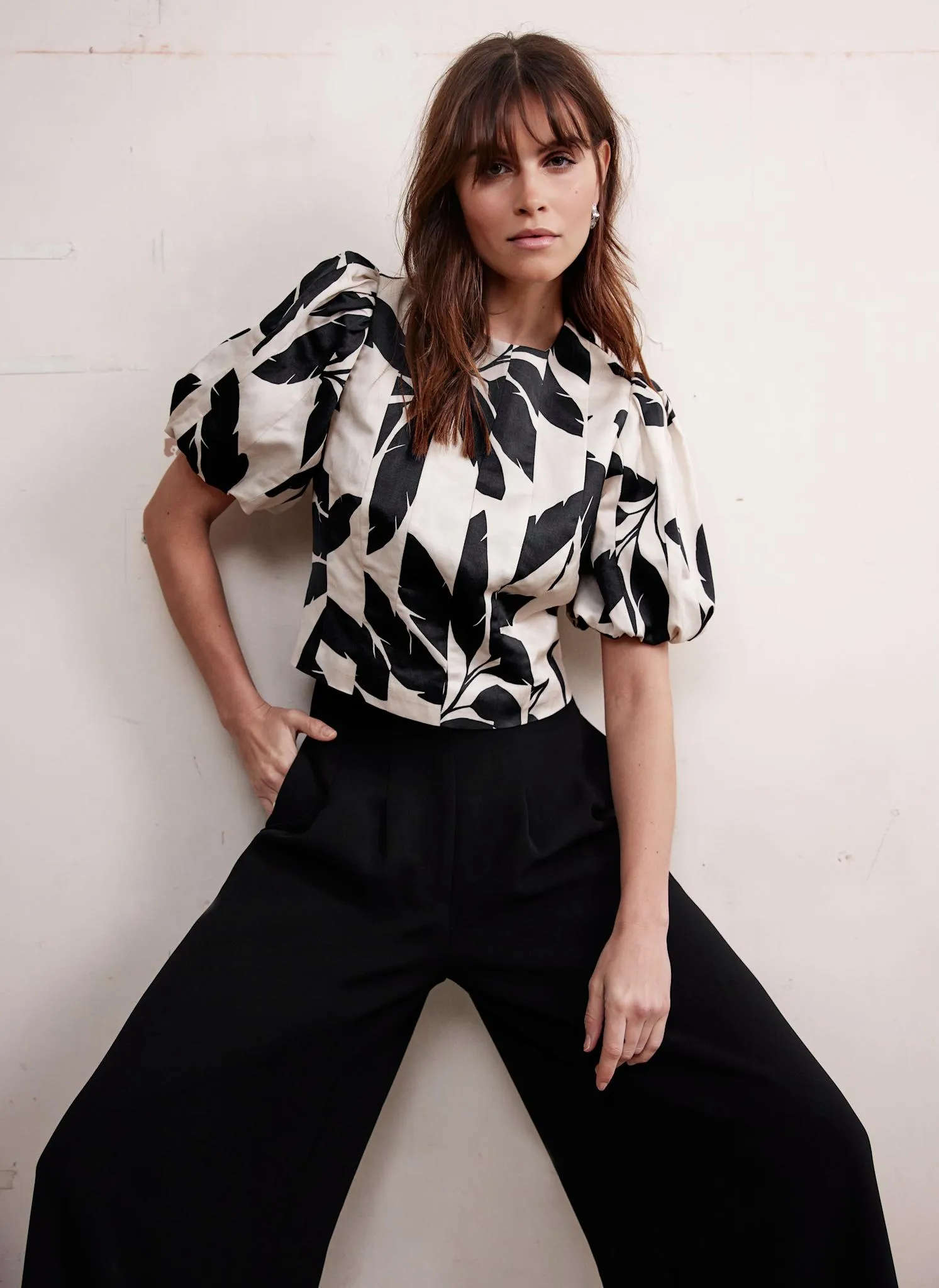 Neutral Palm Print Top sold by Mint Velvet product image thumbnail 2