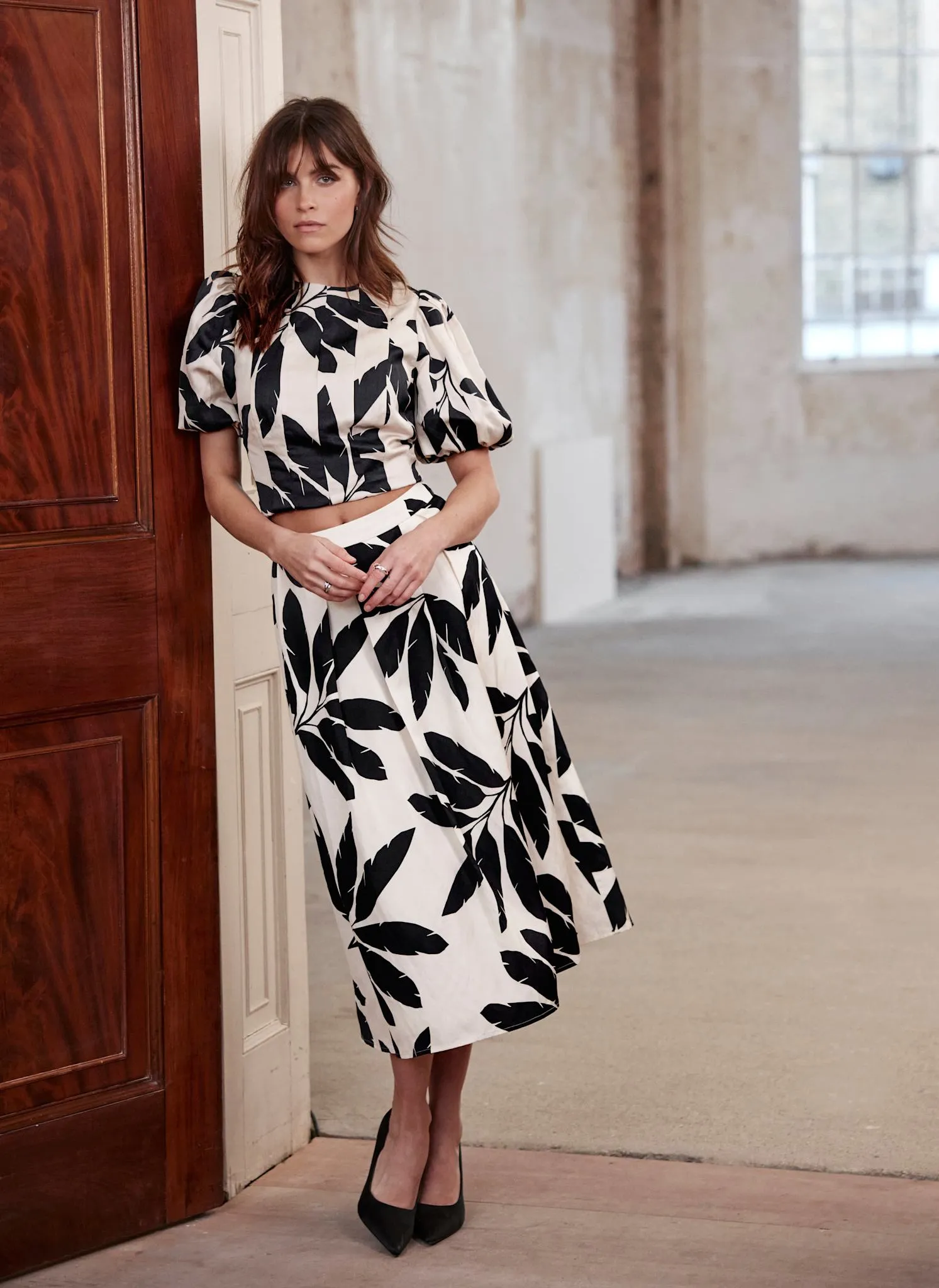 Neutral Palm Print Top sold by Mint Velvet product image thumbnail 3