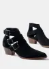 Elora Black Cut Out Ankle Boots sold by Mint Velvet