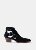 Elora Black Cut Out Ankle Boots sold by Mint Velvet