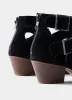 Elora Black Cut Out Ankle Boots sold by Mint Velvet