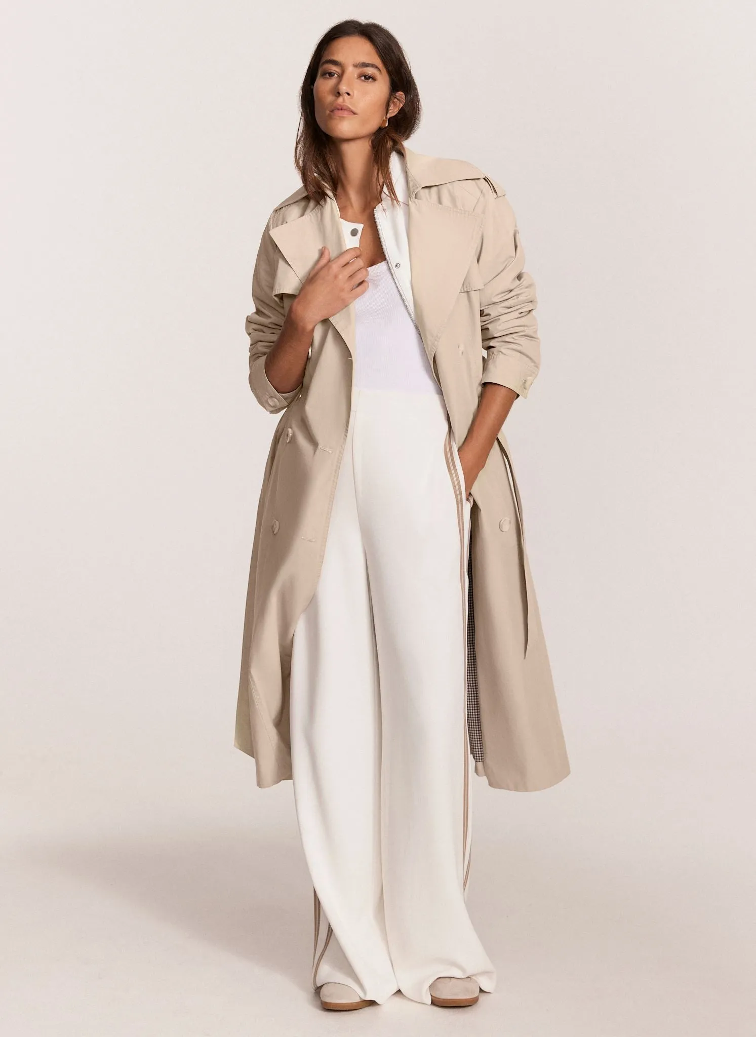 White Side Stripe Wide Trousers sold by Mint Velvet product image thumbnail 2